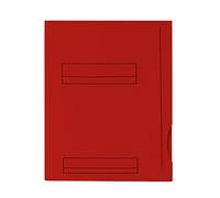 Hamelin 48696 Chemise Fast Imprimée 240 x 315 mm 2 Rabats Encoche Latérale Emplacement Carte Visite Lot de 50 Rouge