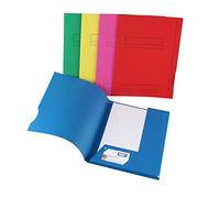 Hamelin 48699 Chemise Fast Imprimée 240 x 315 mm 2 Rabats Encoche Latérale Emplacement Carte Visite Lot de 50 Couleurs Assorties