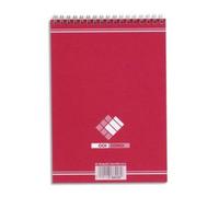 Oxford Conquerant Bloc-Notes Sténo A5 Uni 180 Pages Reliure Intégrale Couverture Carte Verte