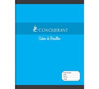 OXFORD CONQUERANT C7 Cahier de brouillon 17x22 cm 96 pages 56g grands carreaux Seyès. Couverture carte