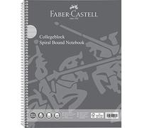 Faber Castell 10418 - Bloc-notes DIN A4, 80 feuilles/90 g/m², certifié FSC, papier fin sans bois, fabriqué en Allemagne, ligné - marge des deux côtés