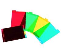 hamelin INTERCALAIRES ONGLETS PERSONNALISABLES ELBA A6 4 POSITIONS PVC 12/100 ASSORTI