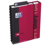 Hamelin OXFORD - 1 Agenda Journalier Design Student - Visuel Rouge - Compatible avec Smartphone - Septembre 2026 à Septembre 2027 - Format 12 x 18 cm