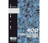 Hamelin-sachet De 100 Copies Doubles (400 Pages Perforées), 21 X 29,7 Cm Seyes, 70 G, Blanc