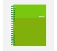 Hamelin, Spiral Notebook 7 x 10 College Ruled Couverture rigide 75 shts/150 pages, 1 Subject Notebook Vert émeraude