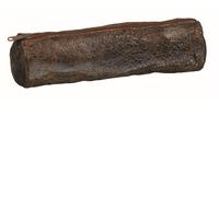 Hamelin Trousse Fourre Tout Rond Cuir Craquelé 22 Cm Brun