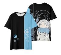 Hamender Anime Frieren : Sweat à capuche Beyond Journey's End / T-shirt / pantalon, Sousou no Frieren imprimé graphique 3D, pantalon à taille élastique, cadeau de costume de Frieren, T-shirt 1, M