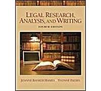 Hames, J: Legal Research, Analysis, And Writing