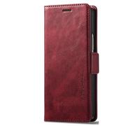 HAMEXLN Coque Portefeuille pour Samsung Galaxy Z Fold 7, Cuir Housse À Rabat Magnétique Fonction De Support Antichoc Étui Protectrice,Rouge,Fold 7