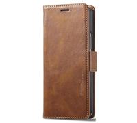 HAMEXLN Coque Portefeuille pour Samsung Galaxy Z Fold 7, Cuir Housse À Rabat Magnétique Fonction De Support Antichoc Étui Protectrice,Marron,Fold 7