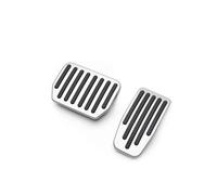 HAMFISTB Pédale D'accélérateur pour Tesla pour Modèle Y 3 pour Highland Pédales Couvre Antidérapant Accélérateur Frein Repose Tapis en Aluminium(Silver)