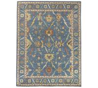 HAMID - Tapis Bleu Gadea, 100% Laine pour Salon et Chambre (240 x 170 cm)