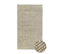 HAMID - Tapis de Jute Alcazar 100% Fibre de Jute Naturelle - Moquette Douce et Résistance Moyenne - Tissé à la Main - Salon, Chambre, Tapis de Couloir - (Blanc, 150x80cm)