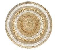 HAMID - Tapis de Jute Cairo, 100% Fibre de Jute Naturelle, Tapis Jute Round, Tissé à la Main, Salon, Chambre, Tapis de Couloir - (120x120cm)