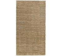 HAMID - Tapis de Jute Giralda 100% Fibre de Jute Naturelle - Moquette Douce et Haute Résistance - Tissé à la Main - Salon, Salle à Manger, Chambre, Tapis de Salle - Naturelle (150x80cm)