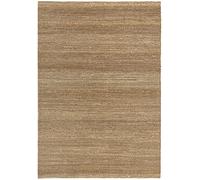 HAMID - Tapis de Jute Giralda 100% Fibre de Jute Naturelle, Moquette Douce et Haute Résistance, Tissé à la Main, Salon, Salle à Manger, Chambre, Tapis de Salle, Naturelle (230x160cm)