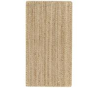 HAMID - Tapis de Jute Granada 100% Fibre de Jute Naturelle - Moquette Douce et Résistance Moyenne - Tissé à la Main - Salon, Chambre, Tapis de Couloir - Nature (110x60cm)