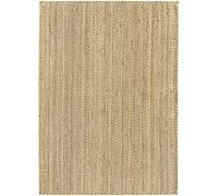 HAMID - Tapis de Jute Granada 100% Fibre de Jute Naturelle - Moquette Douce et Résistance Moyenne - Tissé à la Main - Salon, Chambre, Tapis de Couloir - Nature (170x120cm)