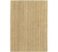 HAMID - Tapis de Jute Granada 100% Fibre de Jute Naturelle - Moquette Douce et Résistance Moyenne - Tissé à la Main - Salon, Chambre, Tapis de Couloir - Nature (170x120cm)