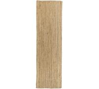 HAMID - Tapis Jute Naturel, Alhambra Tapis en Jute Couleur Naturelle, Tapis 100% Fibre de Jute, Tressé à la Main, Tapis pour Salon, Salle à Manger, Chambre, Couloirs, Couleur Naturelle (80x250cm)