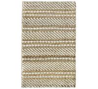 HAMID - Tapis en Jute de Laine Olivia, Tapis en Laine et Jute Tissé à la Main pour Salon, Chambre, Salon, Blanc Naturel, (40x60cm)