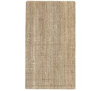 HAMID - Tapis Jute Kerala, Tapis 100% Fibre de Jute, Tissé à la Main, Tapis pour Salon, Salle à Manger, Chambre, Couloir, Couleur Naturelle (120x170cm)