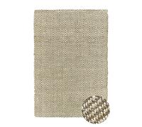HAMID - Tapis Jute Naturelle, Tapis de Jute Alcazar 100% Fibre de Jute Naturelle, Moquette Douce, Tissé à la Main - Salon, Chambre, Tapis de Couloir (170x120cm)