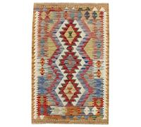 HAMID -Tapis Kilim Herat, 100% Laine Tissée à la Main, Tapis Ethnique pour Salon, Chambre, Salle à Manger, (122x79cm)