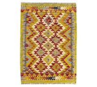 HAMID Tapis Kilim Herat, 100% Laine Tissée à la Main, Tapis Ethnique pour Salon, Chambre, Salle à Manger (94x69cm)