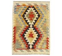 HAMID Tapis Kilim Herat, 100% Laine Tissée à la Main, Tapis Ethnique pour Salon, Chambre, Salle à Manger (87x65cm)