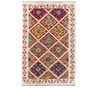 HAMID -Tapis Kilim Herat, 100% Laine Tissée à la Main, Tapis Ethnique pour Salon, Chambre, Salle à Manger, (121x81cm)
