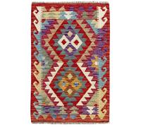 HAMID -Tapis Kilim Herat, 100% Laine Tissée à la Main, Tapis Ethnique pour Salon, Chambre, Salle à Manger, (99x66cm)