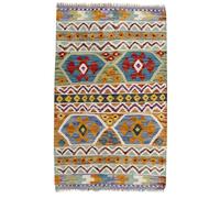 HAMID -Tapis Kilim Herat, 100% Laine Tissée à la Main, Tapis Ethnique pour Salon, Chambre, Salle à Manger, (100x65cm)