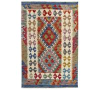 HAMID -Tapis Kilim Herat, 100% Laine Tissée à la Main, Tapis Ethnique pour Salon, Chambre, Salle à Manger, (121x82cm)
