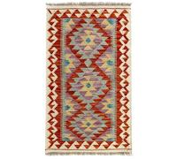 HAMID -Tapis Kilim Herat, 100% Laine Tissée à la Main, Tapis Ethnique pour Salon, Chambre, Salle à Manger, (101x61cm)
