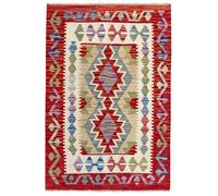 HAMID -Tapis Kilim Herat, 100% Laine Tissée à la Main, Tapis Ethnique pour Salon, Chambre, Salle à Manger, (119x82cm)