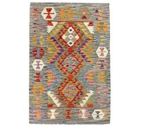 HAMID -Tapis Kilim Herat, 100% Laine Tissée à la Main, Tapis Ethnique pour Salon, Chambre, Salle à Manger, (120x83cm)