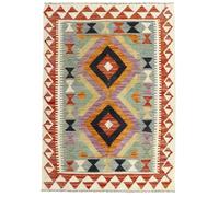 HAMID - Tapis Kilim Herat, Tapis Kilim, Kilim Tapis 100% Laine Tissée à la Main, Tapis Ethnique pour Salon, Chambre, Salle à Manger, (105x80cm)