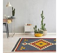 HAMID - Tapis Kilim Lori Oriental Design - 100% Laine - Kilim tricoté Main - Couloir, Salon, Chambre, Salon, Entrée… (D1, 170x110 cm)