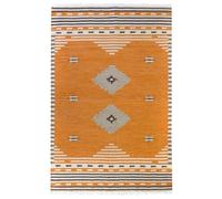 HAMID Tapis Kilim Lori - Tissé à la Main en 100% Laine, Style Ethnique bohème, Doux et résistant, idéal pour Le Salon, la Chambre et la Salle à Manger (170 x 120 cm)