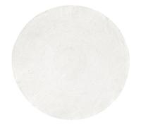 HAMID Tapis Nansa Intérieur/Extérieur en Pet Recyclé - Lavable et Imperméable - Écologique & Durable - Idéal pour Terrasse, Jardin ou Salon (120x120cm, Ivoire)