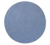 HAMID Tapis Nansa Intérieur/Extérieur en Pet Recyclé - Lavable et Imperméable - Écologique & Durable - Idéal pour Terrasse, Jardin ou Salon (120x120cm, Bleu)