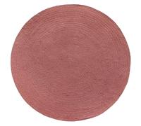 HAMID Tapis Nansa Intérieur/Extérieur en Pet Recyclé - Lavable et Imperméable - Écologique & Durable - Idéal pour Terrasse, Jardin ou Salon (120x120cm, Cerise)