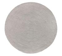 HAMID Tapis Nansa Intérieur/Extérieur en Pet Recyclé - Lavable et Imperméable - Écologique & Durable - Idéal pour Terrasse, Jardin ou Salon (120x120cm, Argenté)