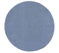HAMID Tapis Rond Nansa Intérieur/Extérieur en Pet Recyclé - Lavable et Imperméable - Écologique & Durable - Idéal pour Terrasse, Jardin ou Salon(200x200cm, Bleu)
