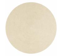 HAMID Tapis Rond Nansa Intérieur/Extérieur en Pet Recyclé - Lavable et Imperméable - Écologique & Durable - Idéal pour Terrasse, Jardin ou Salon(200x200cm, Crème)