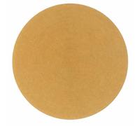 HAMID Tapis Rond Nansa Intérieur/Extérieur en Pet Recyclé - Lavable et Imperméable - Écologique & Durable - Idéal pour Terrasse, Jardin ou Salon(200x200cm, Ocre)
