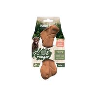HAMIFORM-Jouet pour chien os à ronger goût bacon naturel et végétal Hami form - Taille L