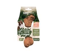 HAMIFORM-Jouet pour chien os à ronger goût bacon naturel et végétal Hami form - Taille M