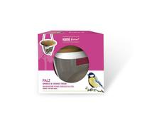 HAMIFORM-Mangeoire palz en bois et céramique diamètre 18 x H 13,8 cm